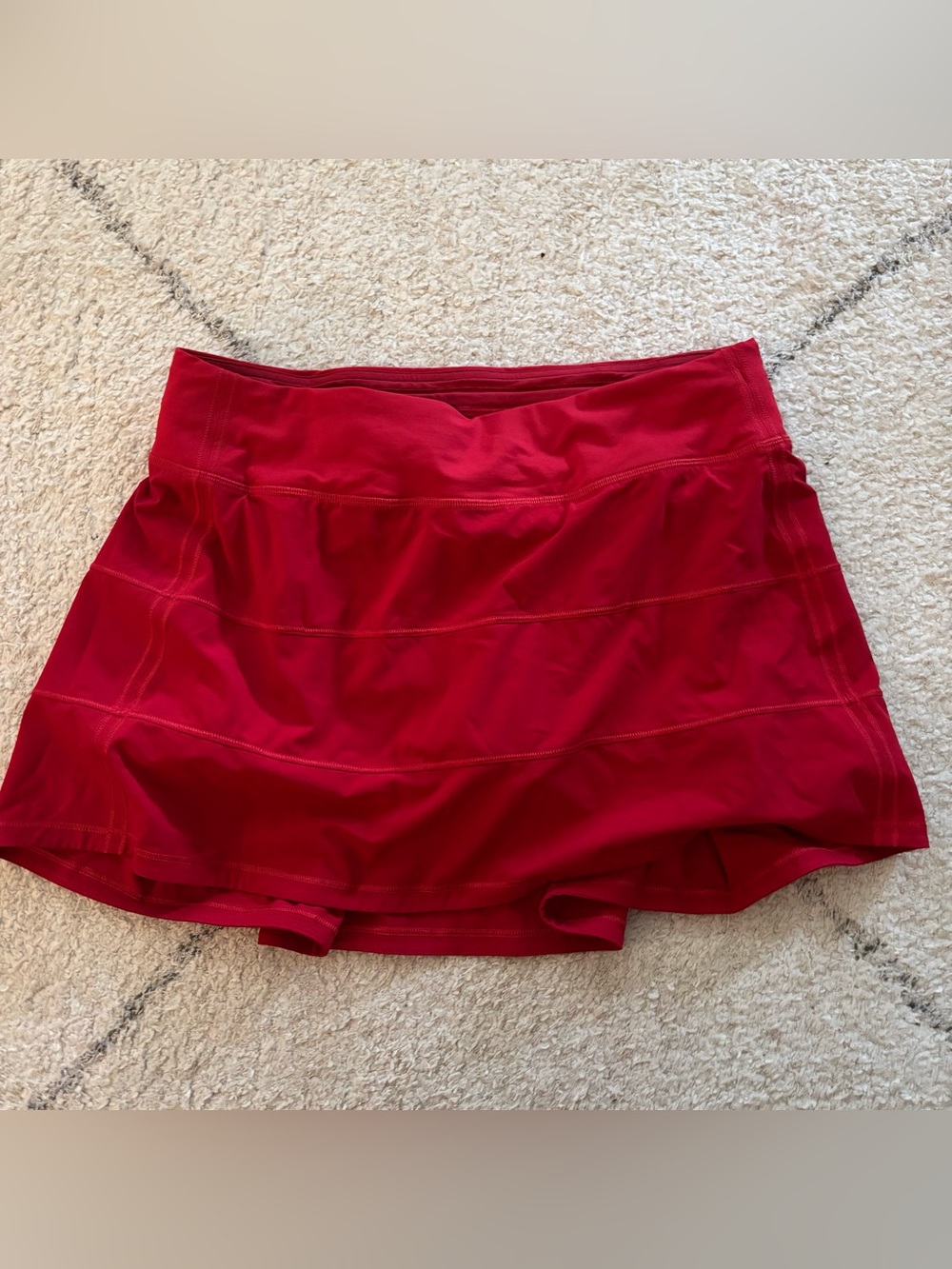 Lululemon sz 8 Pace rival skirt tall 15” dark red NWOT